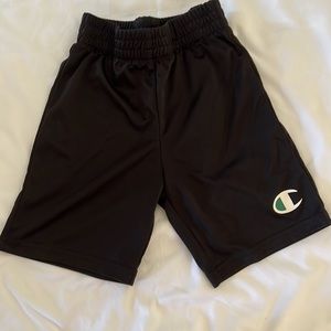 Champion‎ Kids Black White Teal Athletic Pull On Sports Shorts Boys Size 6